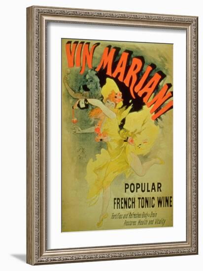 Poster Advertising "Mariani Wine, Popular French Tonic Wine"-Jules Chéret-Framed Giclee Print