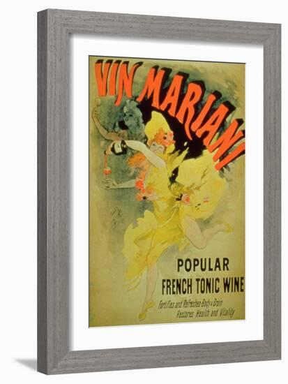 Poster Advertising "Mariani Wine, Popular French Tonic Wine"-Jules Chéret-Framed Giclee Print