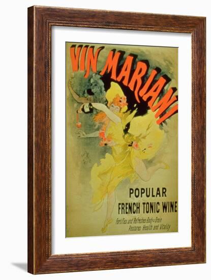 Poster Advertising "Mariani Wine, Popular French Tonic Wine"-Jules Chéret-Framed Giclee Print