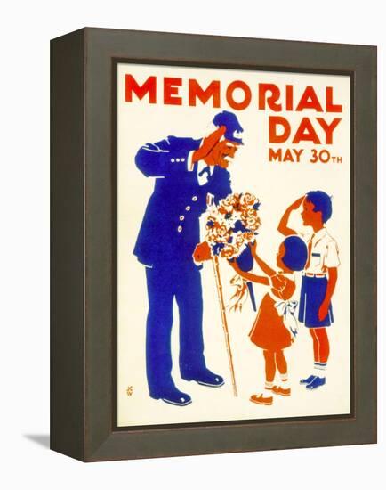 Poster Advertising Memorial Day on the 30th May, 1942-null-Framed Premier Image Canvas