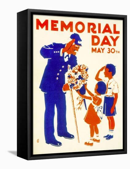 Poster Advertising Memorial Day on the 30th May, 1942-null-Framed Premier Image Canvas