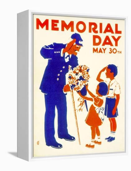 Poster Advertising Memorial Day on the 30th May, 1942-null-Framed Premier Image Canvas