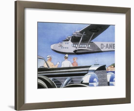 Poster Advertising Mercedes-Benz Cars, 1939-null-Framed Giclee Print