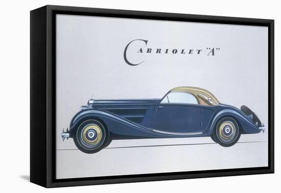 Poster Advertising Mercedes-Benz Cars, 1939-null-Framed Premier Image Canvas