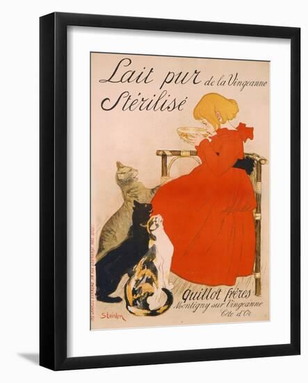 Poster advertising Milk, published by Charles Verneau, Paris, 1894-Théophile Alexandre Steinlen-Framed Giclee Print