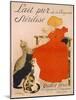 Poster advertising Milk, published by Charles Verneau, Paris, 1894-Théophile Alexandre Steinlen-Mounted Giclee Print