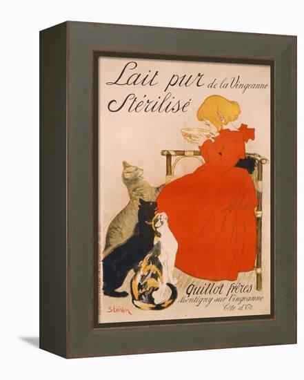 Poster advertising Milk, published by Charles Verneau, Paris, 1894-Théophile Alexandre Steinlen-Framed Premier Image Canvas