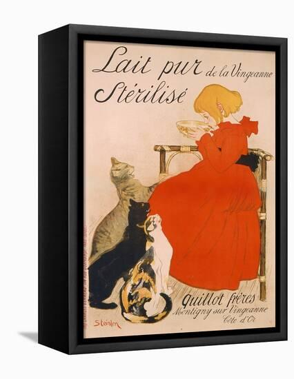 Poster advertising Milk, published by Charles Verneau, Paris, 1894-Théophile Alexandre Steinlen-Framed Premier Image Canvas