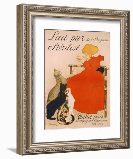 Poster advertising Milk, published by Charles Verneau, Paris, 1894-Théophile Alexandre Steinlen-Framed Giclee Print