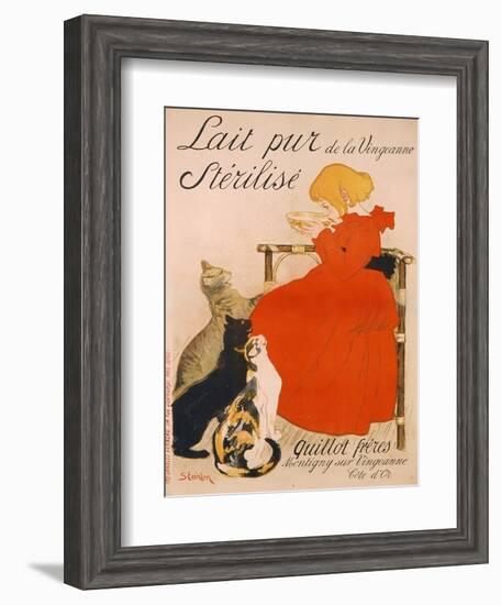 Poster advertising Milk, published by Charles Verneau, Paris, 1894-Théophile Alexandre Steinlen-Framed Giclee Print