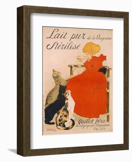 Poster advertising Milk, published by Charles Verneau, Paris, 1894-Théophile Alexandre Steinlen-Framed Giclee Print