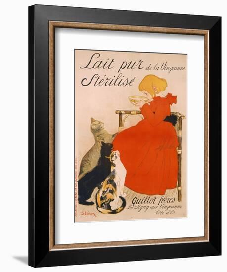 Poster advertising Milk, published by Charles Verneau, Paris, 1894-Théophile Alexandre Steinlen-Framed Giclee Print