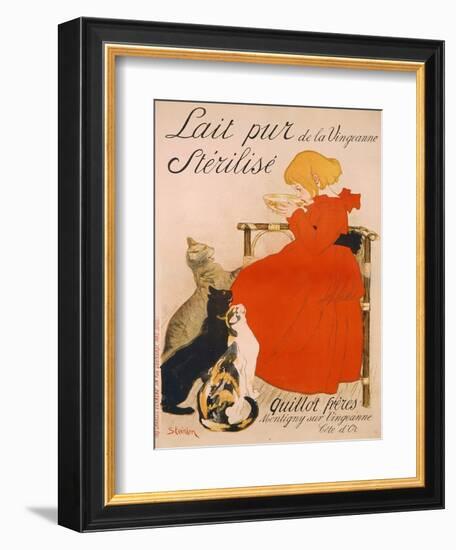 Poster advertising Milk, published by Charles Verneau, Paris, 1894-Théophile Alexandre Steinlen-Framed Giclee Print