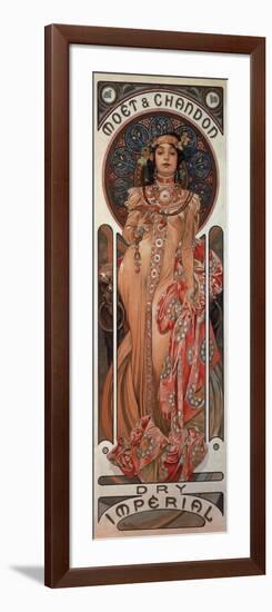 Poster Advertising 'Moet and Chandon Dry Imperial' Champagne, 1899-Alphonse Mucha-Framed Giclee Print