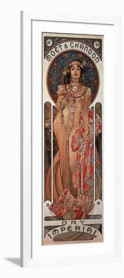 Poster Advertising 'Moet and Chandon Dry Imperial' Champagne, 1899-Alphonse Mucha-Framed Giclee Print