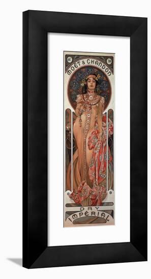 Poster Advertising 'Moet and Chandon Dry Imperial' Champagne, 1899-Alphonse Mucha-Framed Giclee Print