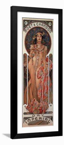 Poster Advertising 'Moet and Chandon Dry Imperial' Champagne, 1899-Alphonse Mucha-Framed Giclee Print