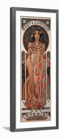 Poster Advertising 'Moet and Chandon Dry Imperial' Champagne, 1899-Alphonse Mucha-Framed Giclee Print