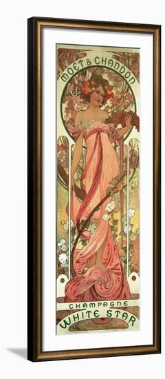 Poster Advertising 'Moet and Chandon White Star' Champagne, 1899-Alphonse Mucha-Framed Giclee Print