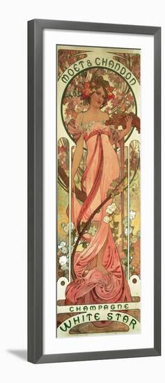 Poster Advertising 'Moet and Chandon White Star' Champagne, 1899-Alphonse Mucha-Framed Giclee Print