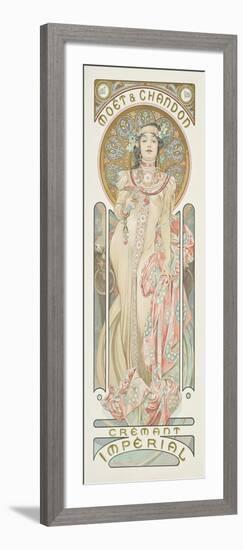 Poster Advertising 'Moet & Chandon Dry Imperial' Champagne, 1899 (Colour Lithograph)-Alphonse Marie Mucha-Framed Giclee Print