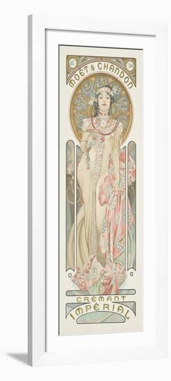 Poster Advertising 'Moet & Chandon Dry Imperial' Champagne, 1899 (Colour Lithograph)-Alphonse Marie Mucha-Framed Giclee Print