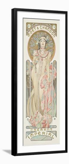 Poster Advertising 'Moet & Chandon Dry Imperial' Champagne, 1899 (Colour Lithograph)-Alphonse Marie Mucha-Framed Giclee Print