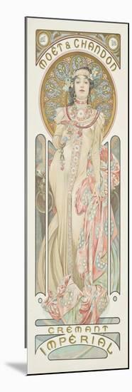 Poster Advertising 'Moet & Chandon Dry Imperial' Champagne, 1899 (Colour Lithograph)-Alphonse Marie Mucha-Mounted Giclee Print