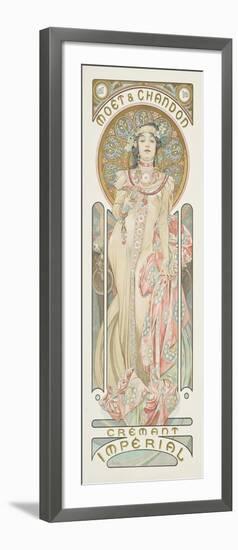 Poster Advertising 'Moet & Chandon Dry Imperial' Champagne, 1899 (Colour Lithograph)-Alphonse Marie Mucha-Framed Giclee Print