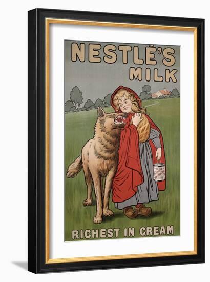 Poster Advertising Nestle's Milk, 1900-English School-Framed Giclee Print