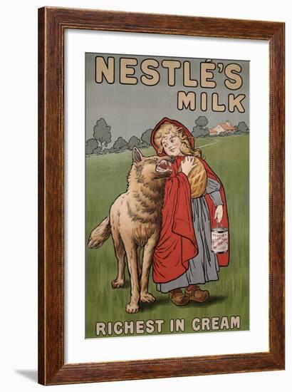 Poster Advertising Nestle's Milk, 1900-English School-Framed Giclee Print