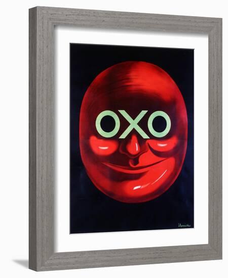 Poster Advertising Oxo, C. 1920-Leonetto Cappiello-Framed Giclee Print