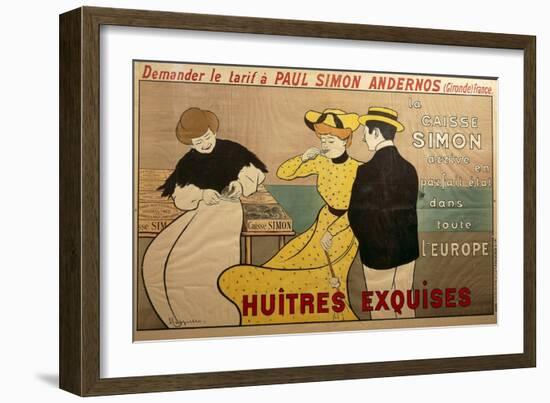 Poster Advertising Oyster Sale, 1901-Leonetto Cappiello-Framed Giclee Print