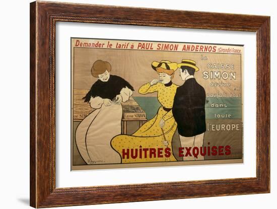 Poster Advertising Oyster Sale, 1901-Leonetto Cappiello-Framed Giclee Print