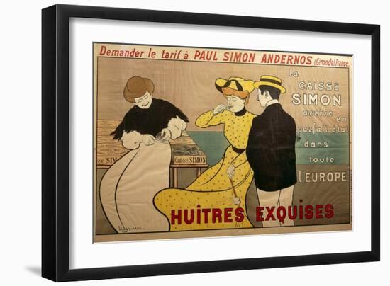 Poster Advertising Oyster Sale, 1901-Leonetto Cappiello-Framed Giclee Print