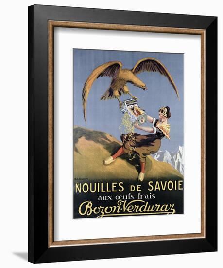 Poster Advertising Pasta Made by 'Bozon-Verduraz'-E.l. Cousyn-Framed Giclee Print