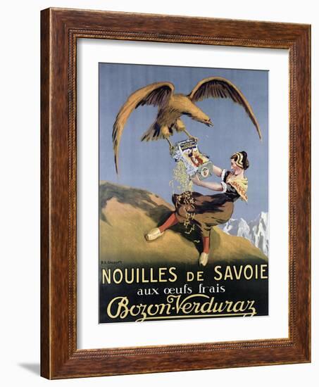 Poster Advertising Pasta Made by 'Bozon-Verduraz'-E.l. Cousyn-Framed Giclee Print