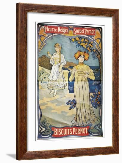 Poster Advertising 'Pernod' Biscuits, 1897-null-Framed Giclee Print