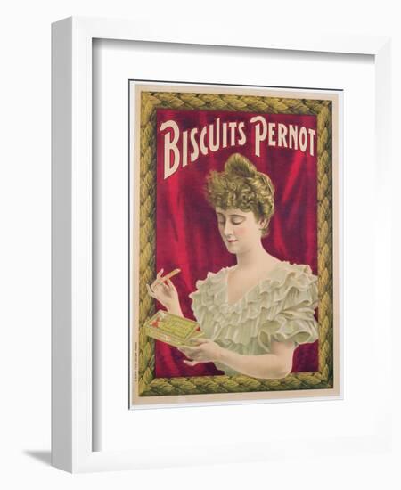 Poster Advertising Pernot Biscuits, C.1902 (Colour Litho)-French-Framed Giclee Print