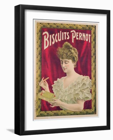 Poster Advertising Pernot Biscuits, C.1902 (Colour Litho)-French-Framed Giclee Print