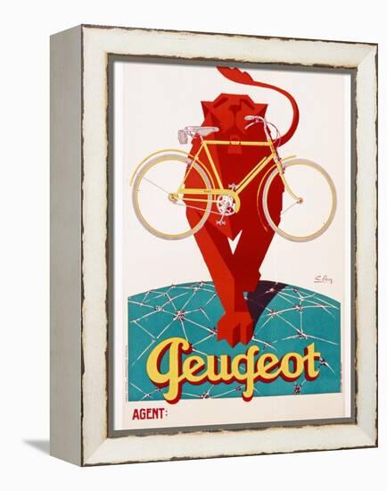 Poster Advertising Peugeot-null-Framed Premier Image Canvas