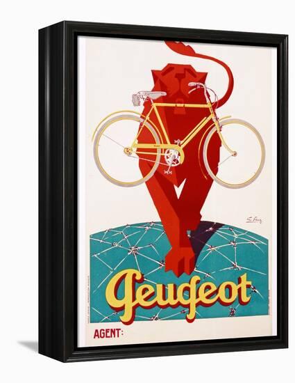 Poster Advertising Peugeot-null-Framed Premier Image Canvas