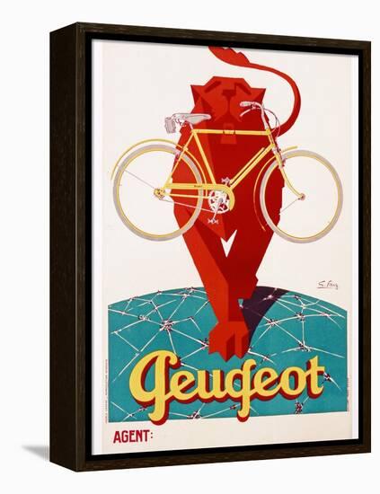 Poster Advertising Peugeot-null-Framed Premier Image Canvas