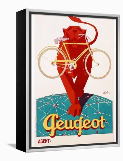 Poster Advertising Peugeot-null-Framed Premier Image Canvas