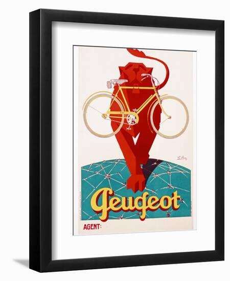 Poster Advertising Peugeot-null-Framed Giclee Print