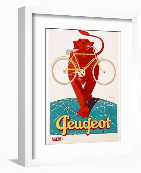 Poster Advertising Peugeot-null-Framed Giclee Print