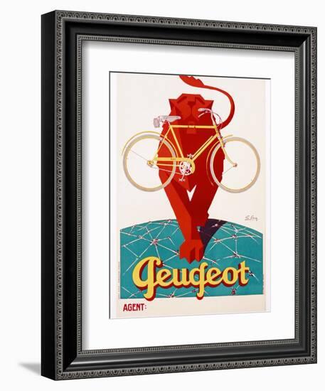 Poster Advertising Peugeot-null-Framed Giclee Print