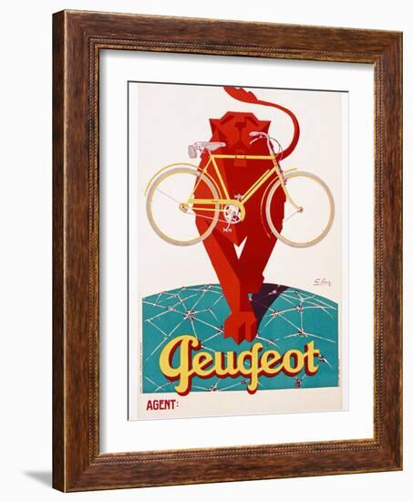 Poster Advertising Peugeot-null-Framed Giclee Print