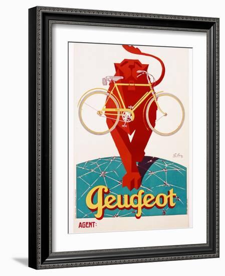 Poster Advertising Peugeot-null-Framed Giclee Print