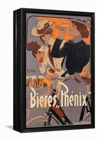 Poster Advertising Phenix Beer, C.1899 (Colour Litho)-Adolfo Hohenstein-Framed Premier Image Canvas